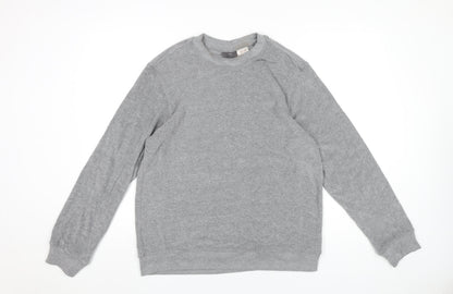 Mens UK Size M H&M Grey Pullover Sweatshirt