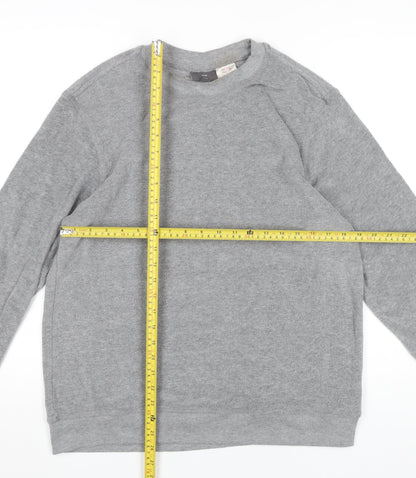 Mens UK Size M H&M Grey Pullover Sweatshirt
