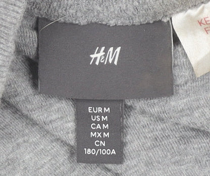 Mens UK Size M H&M Grey Pullover Sweatshirt