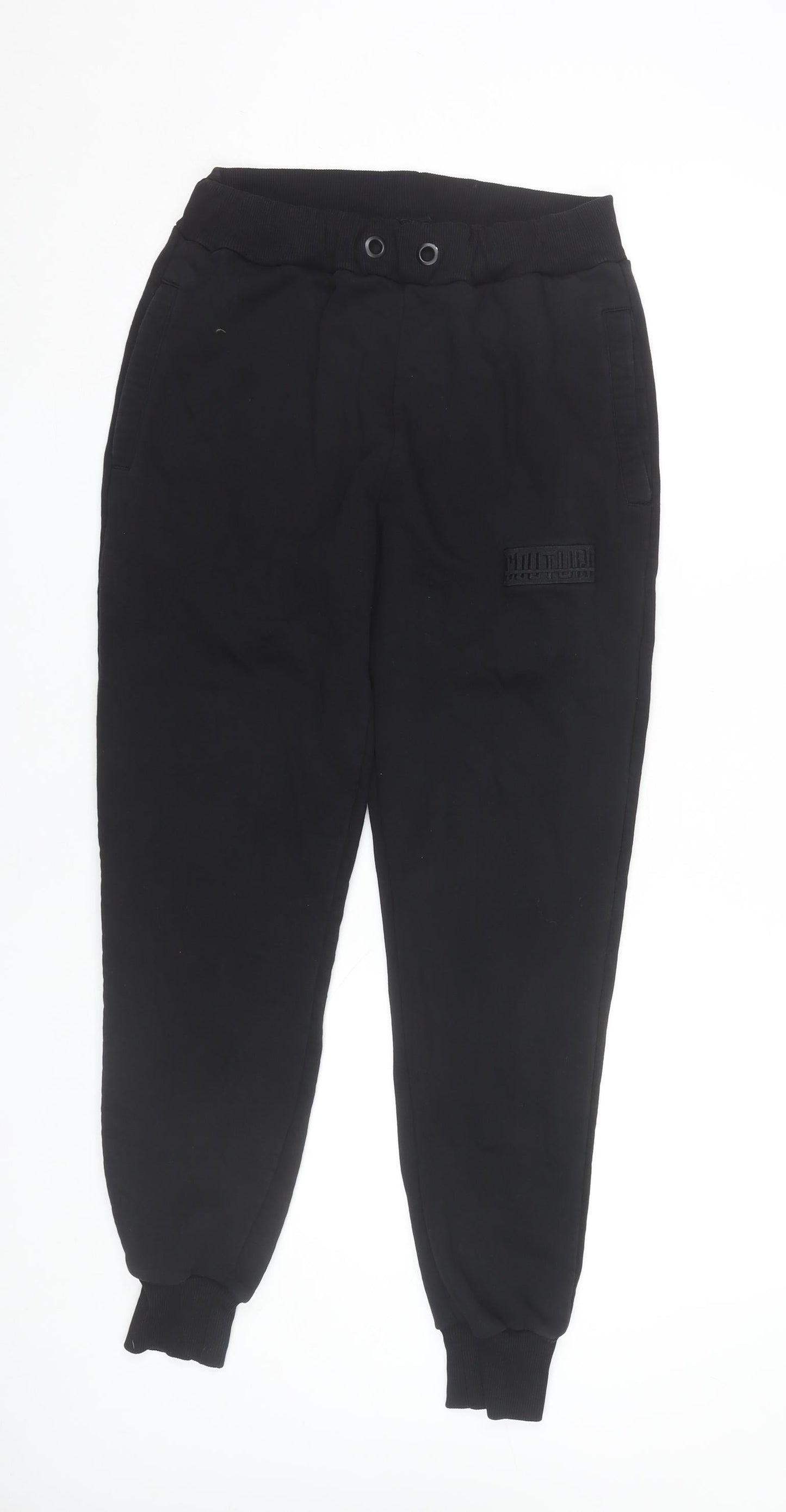 Fresh Couture Men’s Black Jogger Trousers M Regular Fit
