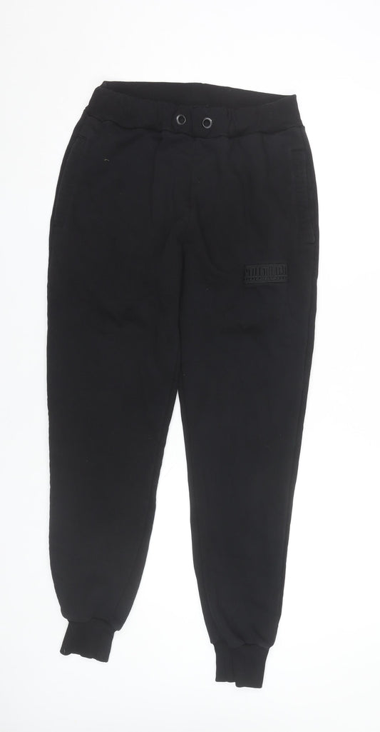 Fresh Couture Men’s Black Jogger Trousers M Regular Fit