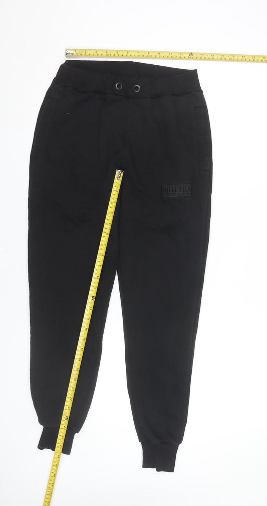 Fresh Couture Men’s Black Jogger Trousers M Regular Fit