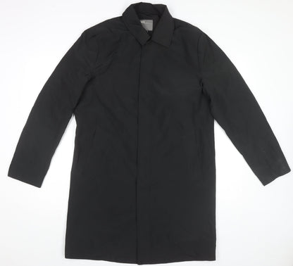 Womens UK Size M ASOS Black Overcoat