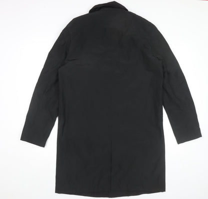 Womens UK Size M ASOS Black Overcoat