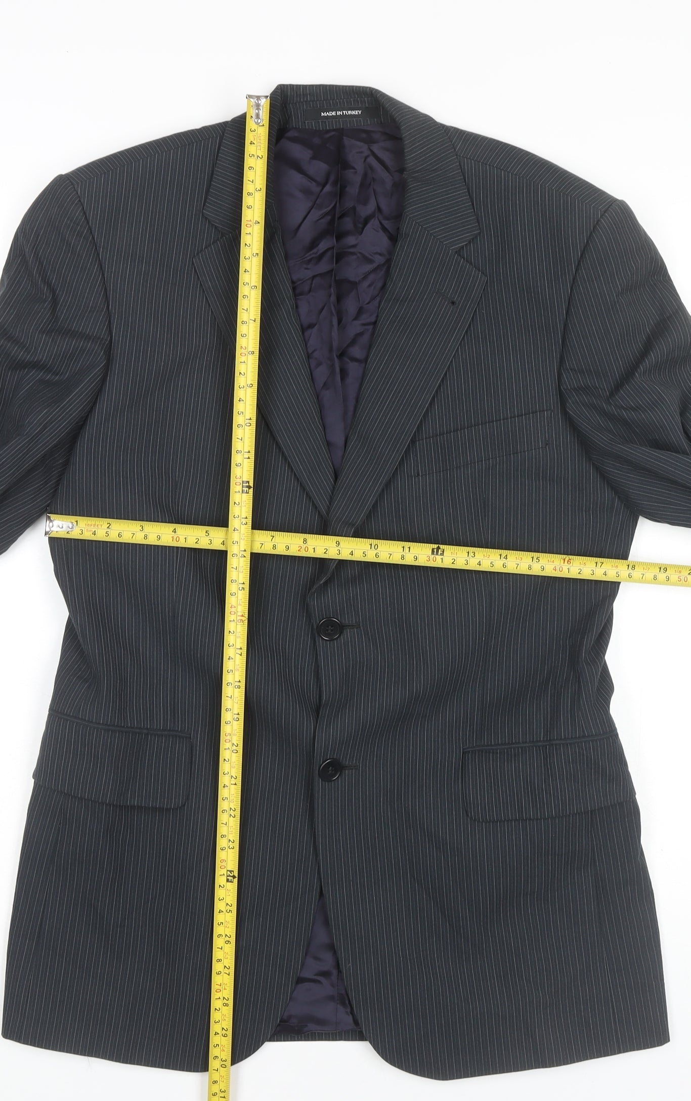 Mens UK Size 36 H&M Regular Grey Suit Jacket