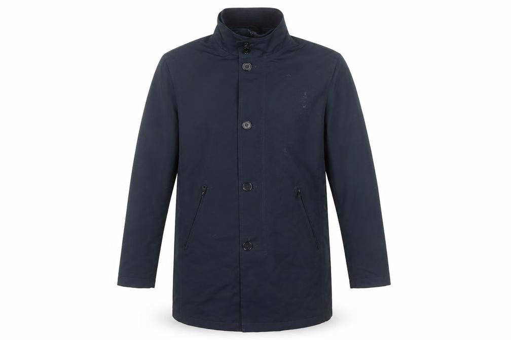 Mens UK Size M Marks and Spencer Blue Overcoat
