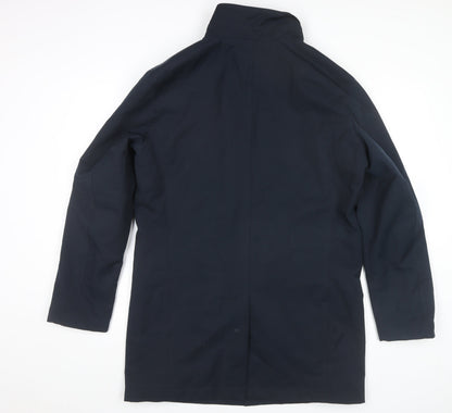 Mens UK Size M Marks and Spencer Blue Overcoat