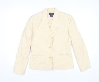 Charter Club Women’s Beige Linen Petite 2P Blazer Jacket