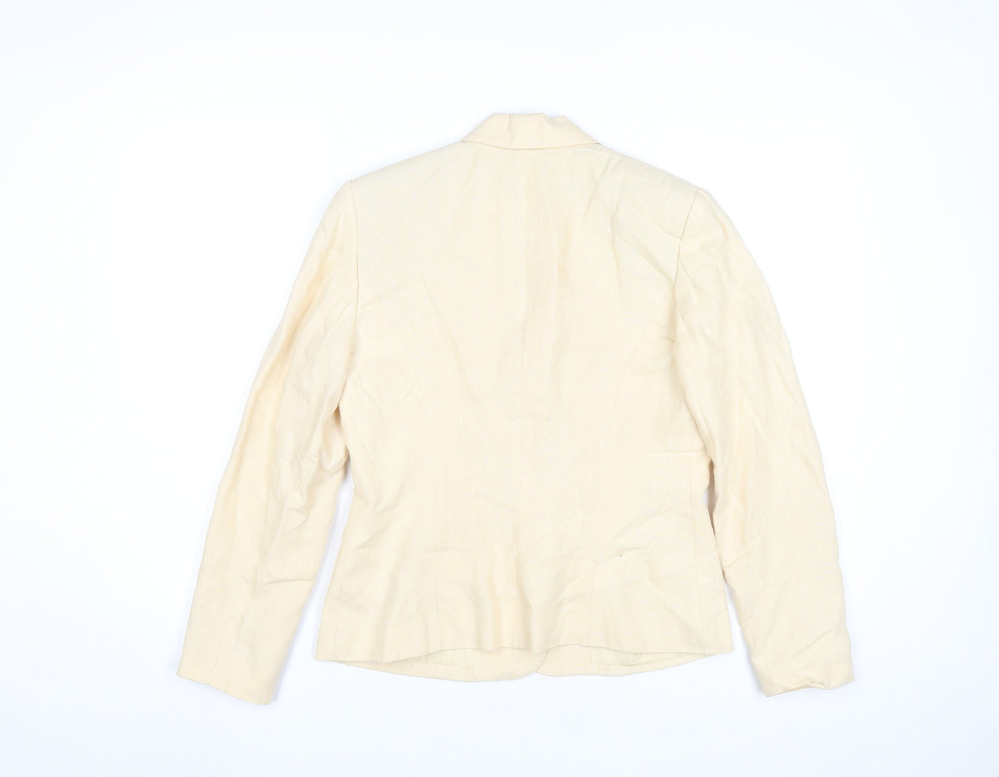 Charter Club Women’s Beige Linen Petite 2P Blazer Jacket