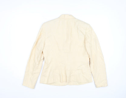 Charter Club Women’s Beige Linen Petite 2P Blazer Jacket