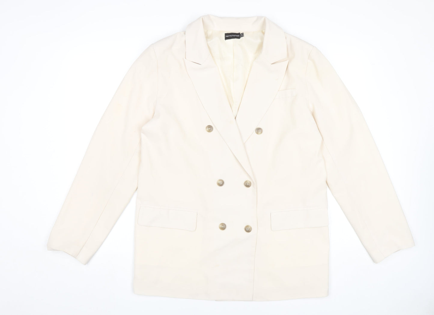 Womens UK Size 10 PRETTYLITTLETHING Ivory