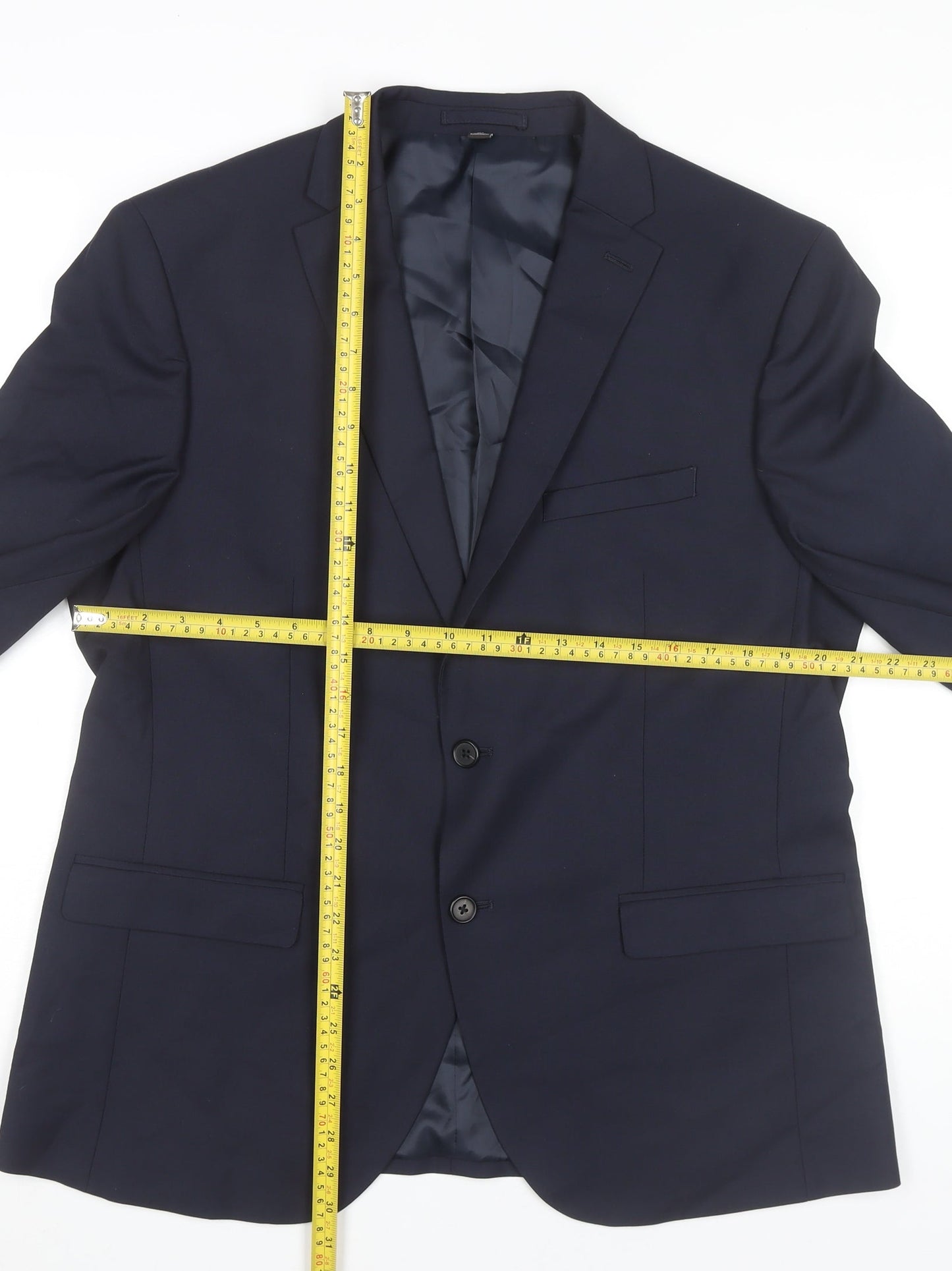Marks and Spencer Men's Blue Slim Fit Blazer Jacket 44R