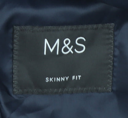 Marks and Spencer Men's Blue Slim Fit Blazer Jacket 44R
