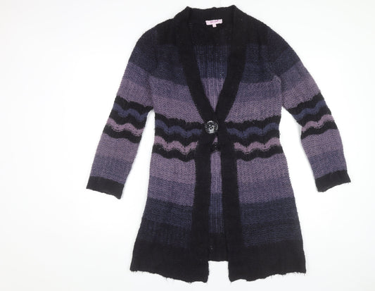 Womens UK Size S Marks and Spencer Purple Cardigan Jumper