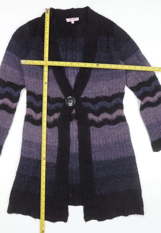 Womens UK Size S Marks and Spencer Purple Cardigan Jumper