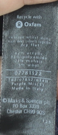 Womens UK Size S Marks and Spencer Purple Cardigan Jumper