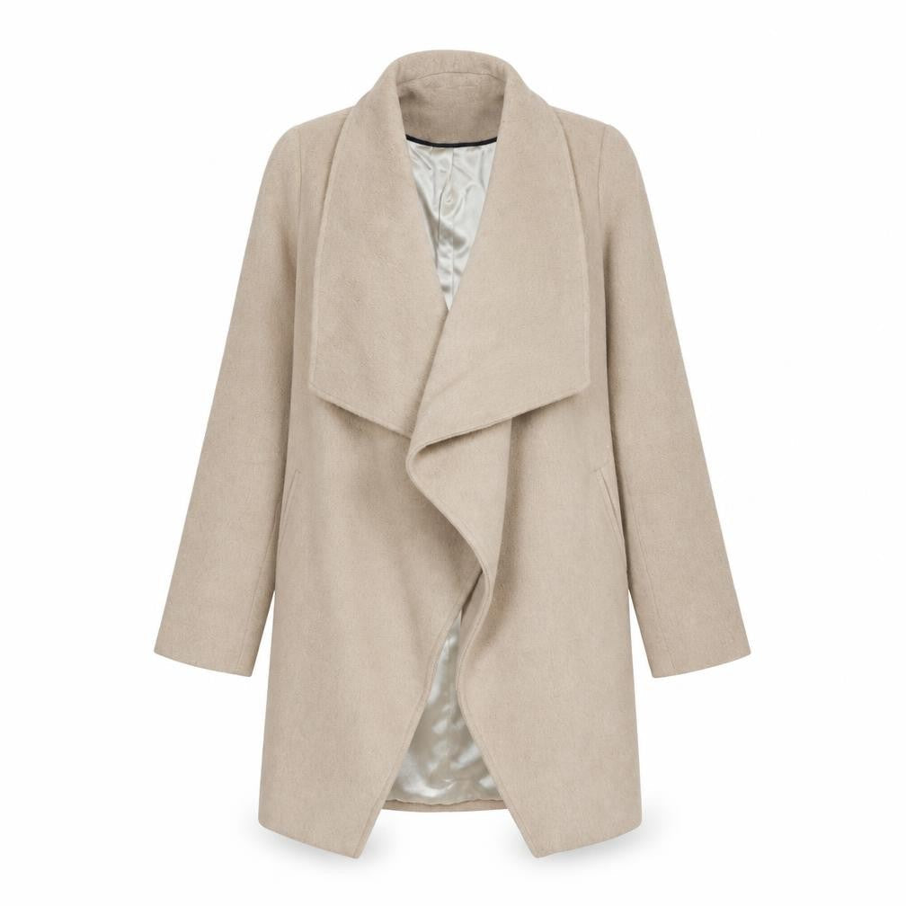 Womens UK Size 10 Wallis Beige Overcoat