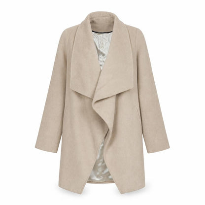 Womens UK Size 10 Wallis Beige Overcoat