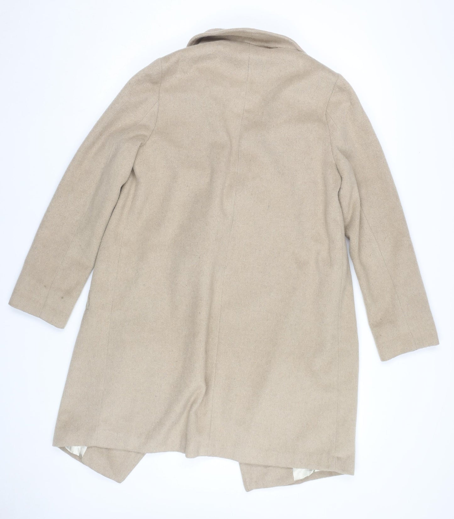 Womens UK Size 10 Wallis Beige Overcoat