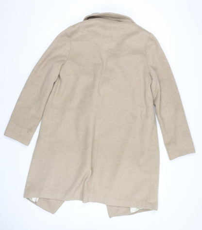 Womens UK Size 10 Wallis Beige Overcoat