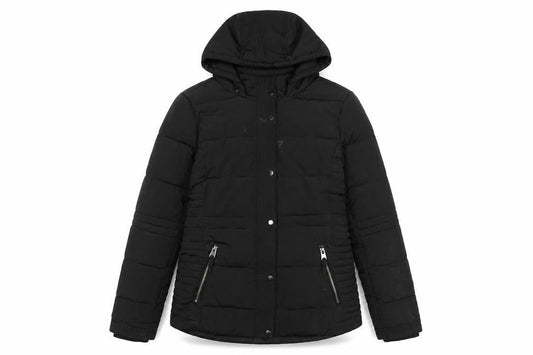 Womens UK Size S Wallis Black Puffer Jacket