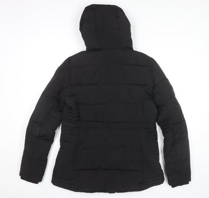 Womens UK Size S Wallis Black Puffer Jacket
