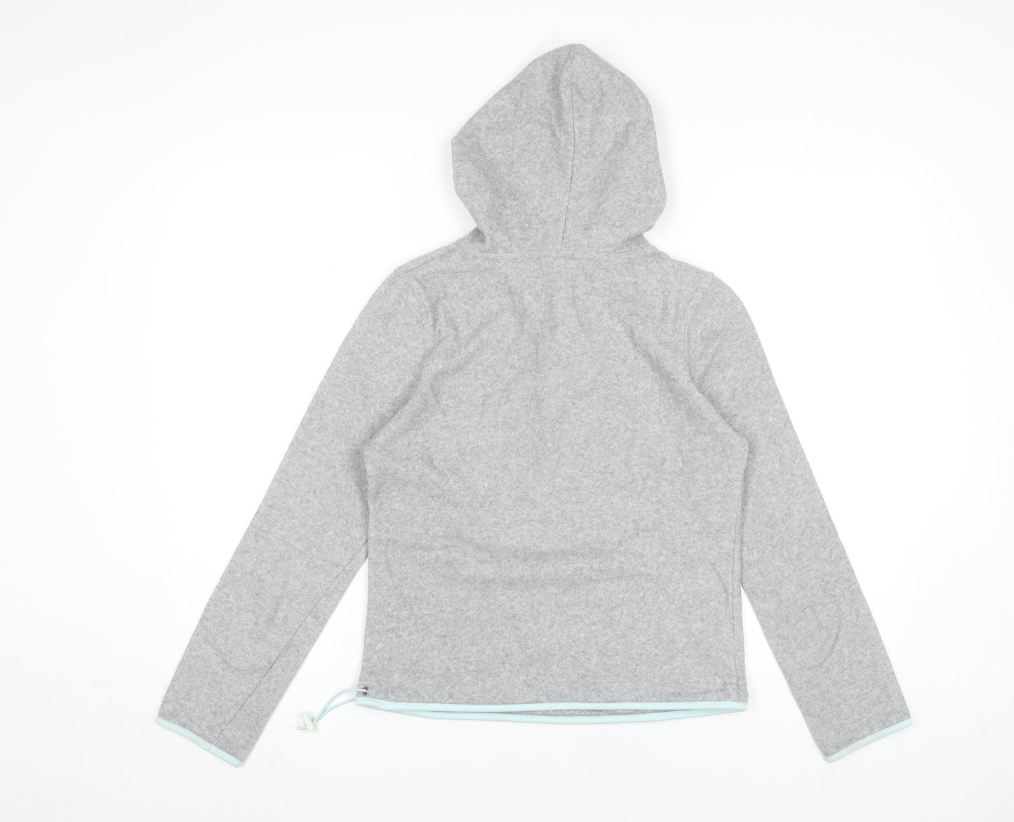 Active Women’s Grey Hoodie Sweatshirt Size 8-10 UK 1/4 Zip