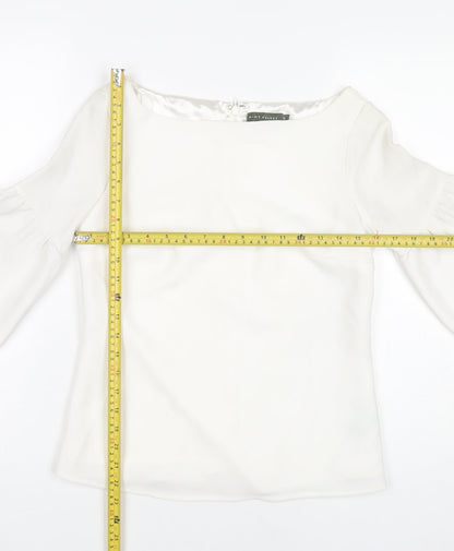 Womens UK Size 8 Mint Velvet White Tunic Blouse