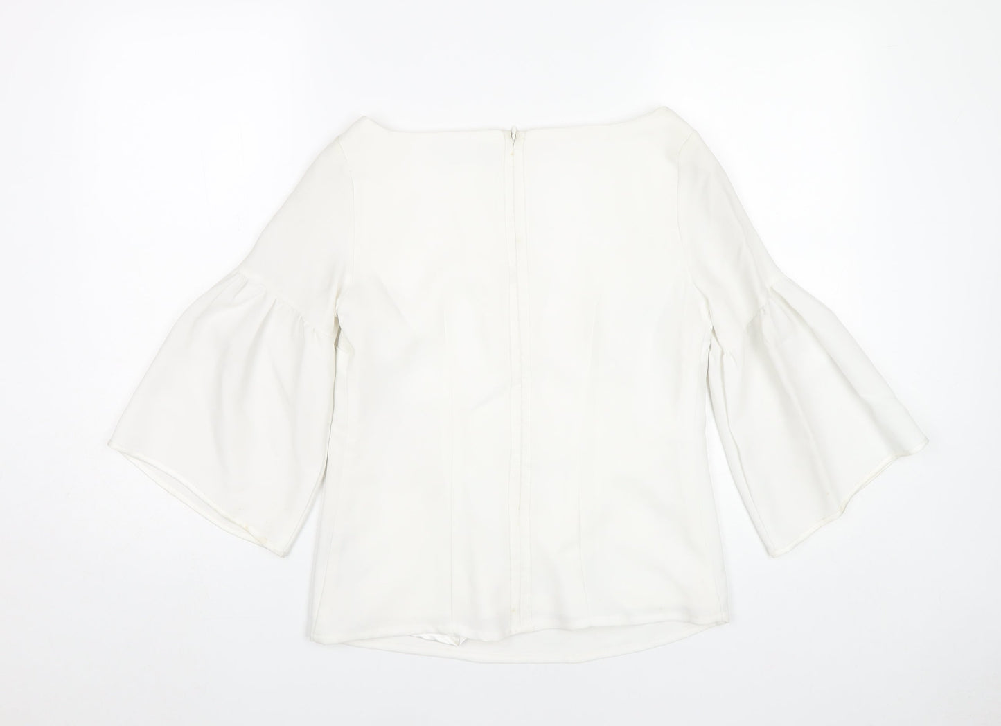 Womens UK Size 8 Mint Velvet White Tunic Blouse