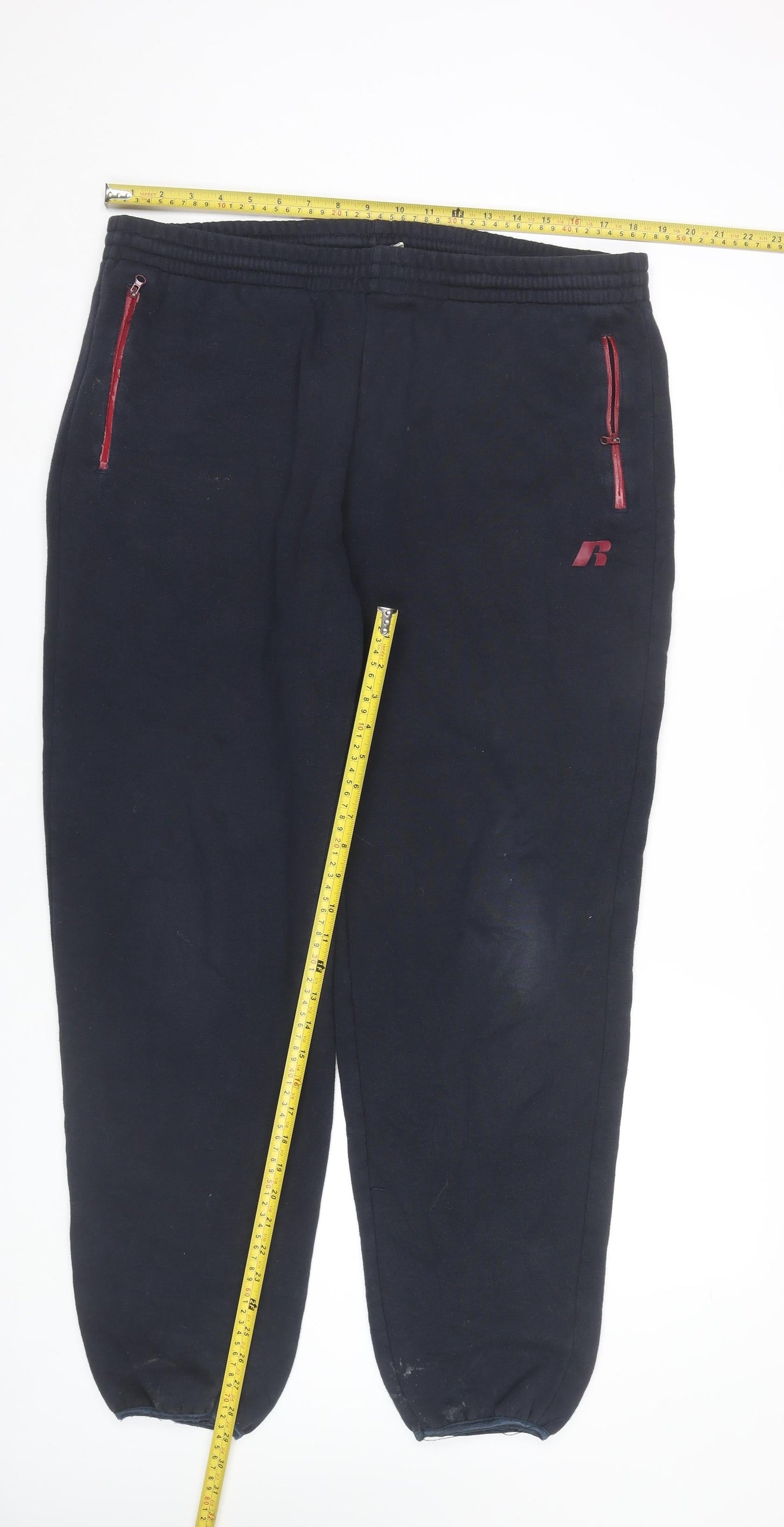 Russell Athletic Mens Black XL Sweatpants Fleece Casual Trousers