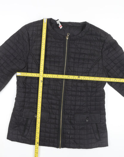 Womens UK Size M Incorporatewear Black Quilted Coat