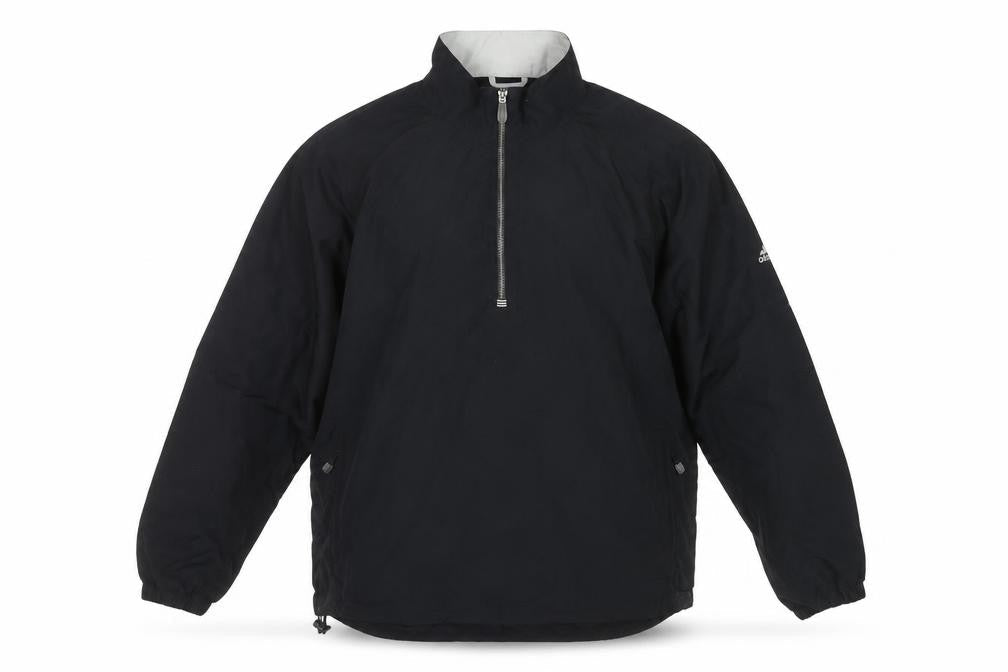 Mens UK Size L adidas Black Windbreaker Coat