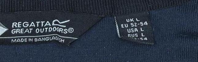 Mens UK Size L Regatta Blue Pullover Sweatshirt