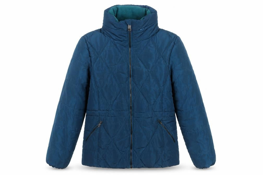 Marks & Spencer Women Blue Size 6 Quilted Puffer Jacket
