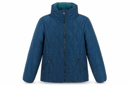 Marks & Spencer Women Blue Size 6 Quilted Puffer Jacket