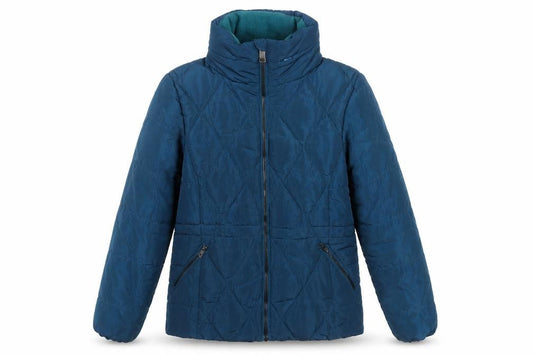 Marks & Spencer Women Blue Size 6 Quilted Puffer Jacket