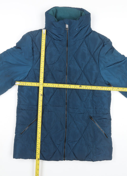 Womens UK Size 6 Marks and Spencer Blue Puffer Jacket