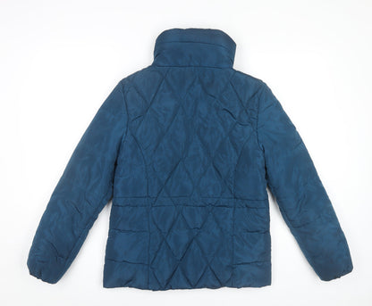 Womens UK Size 6 Marks and Spencer Blue Puffer Jacket