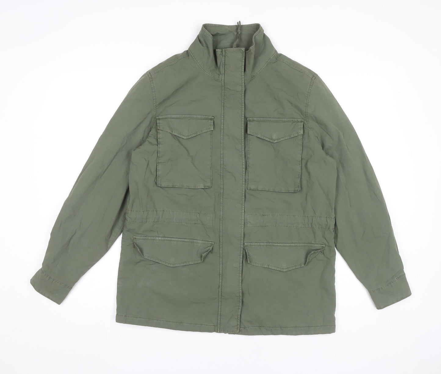 Womens UK Size 8 Marks and Spencer Green Military Jacket