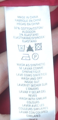 French Connection Women Red Strapless Short Dress Size 8 Party