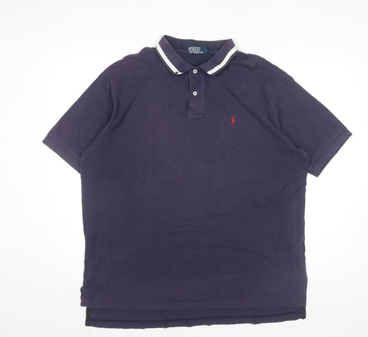 Ralph Lauren Men’s Blue 2XL Polo Shirt Cotton Short Sleeve Classic Fit