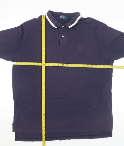 Ralph Lauren Men’s Blue 2XL Polo Shirt Cotton Short Sleeve Classic Fit