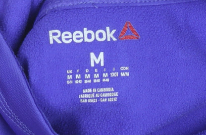 Reebok Women’s Purple Polyester Pullover Sweatshirt M Logo Sportswear