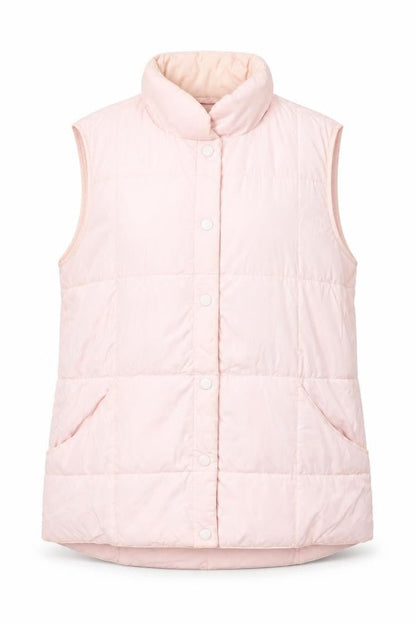Womens UK Size 1012 Lands' End Pink Puffer Jacket