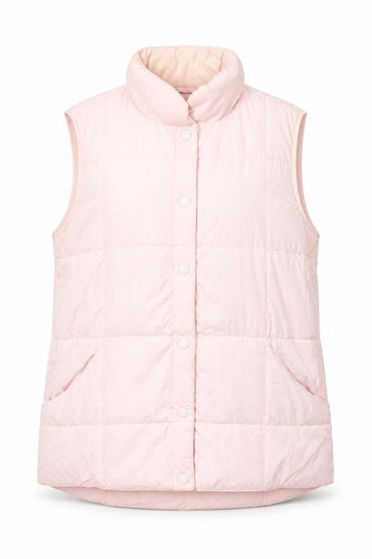 Womens UK Size 1012 Lands' End Pink Puffer Jacket