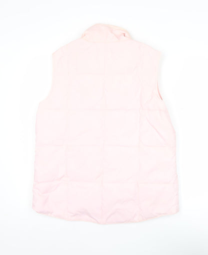 Womens UK Size 1012 Lands' End Pink Puffer Jacket