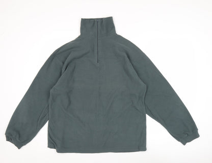 West Storm Men's Green M Fleece Pullover Sweatshirt 1/2 Zip Outdoor