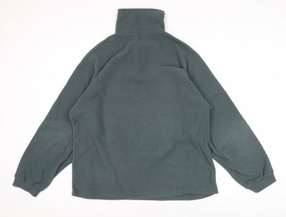 West Storm Men's Green M Fleece Pullover Sweatshirt 1/2 Zip Outdoor