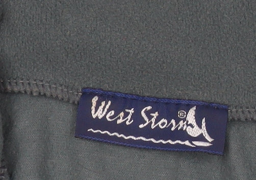 West Storm Men's Green M Fleece Pullover Sweatshirt 1/2 Zip Outdoor