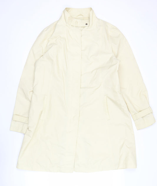 John Lewis Women Beige Size 16 Rain Coat Mid-Length Classic